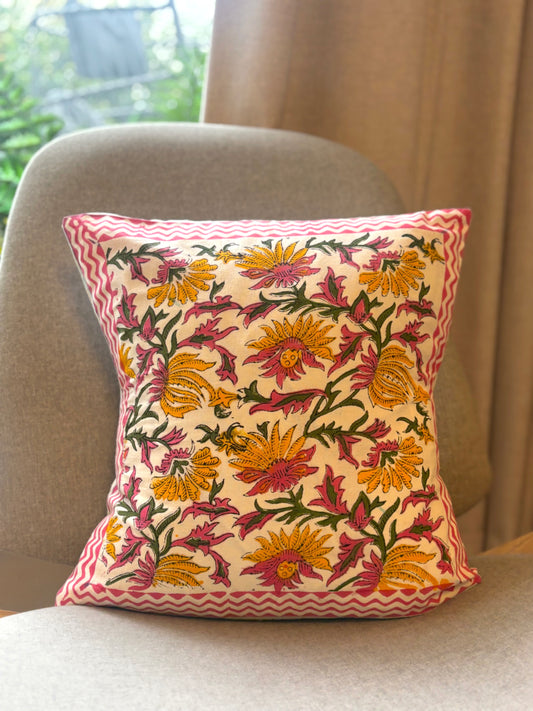 Blush & Sunshine Cushion Cover