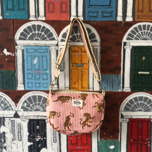 Pink tiger Cross Body Bag