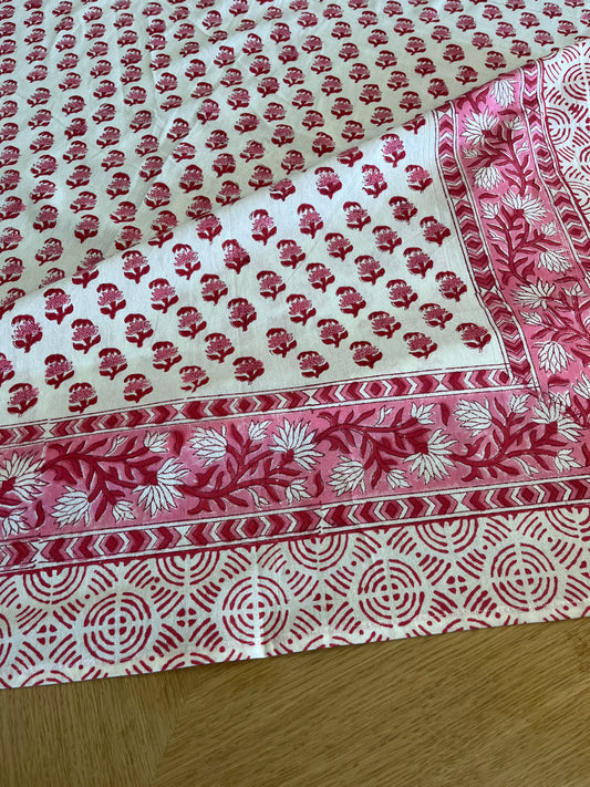 Petite Pink Floral Table Cover