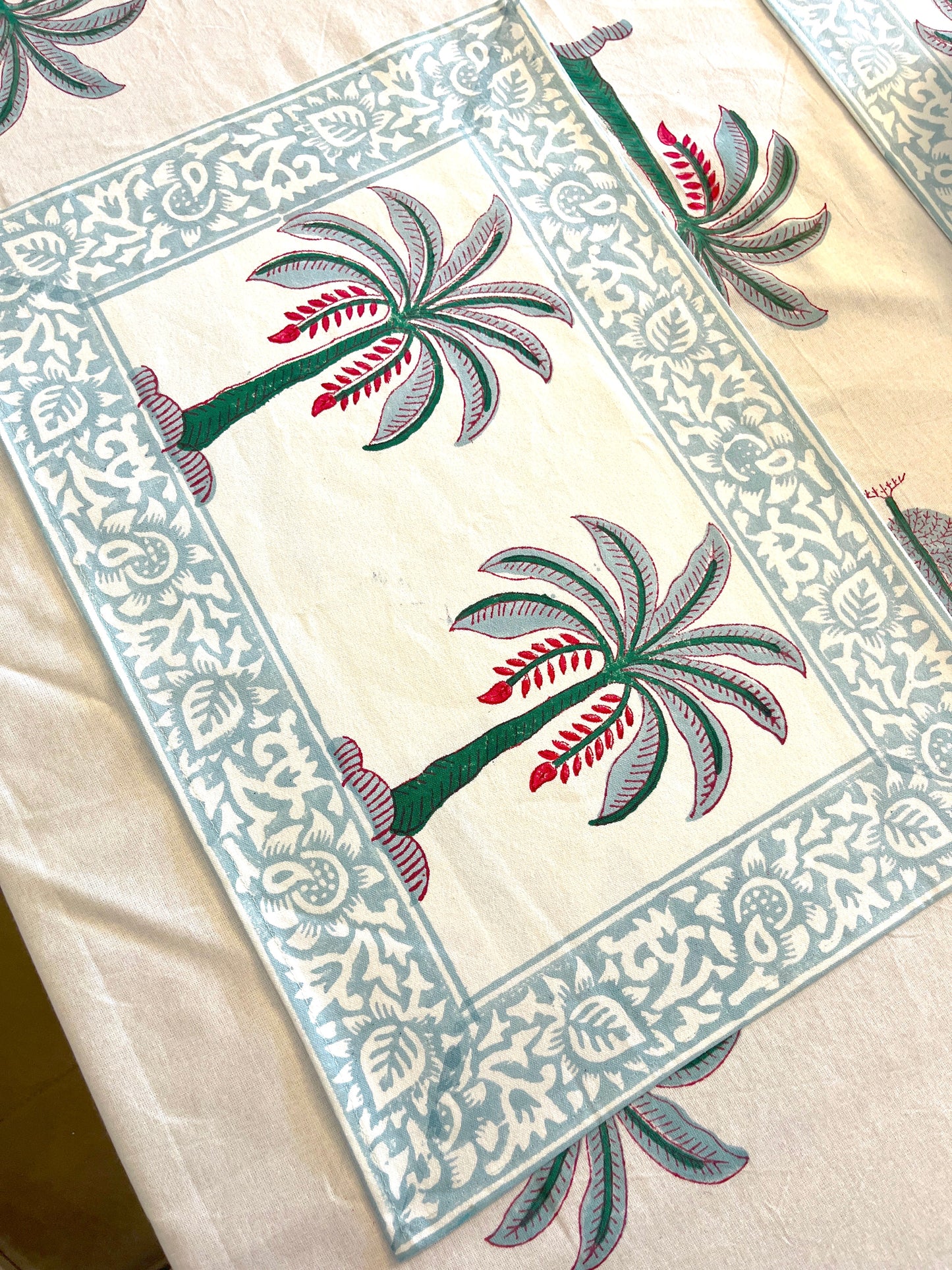 Fresh Palm Cotton Placemats Set of 2
