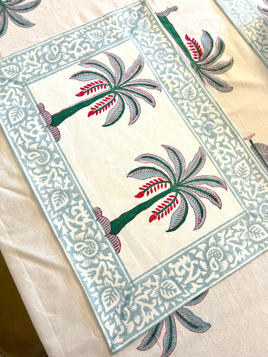 Fresh Palm Cotton Placemats Set of 2