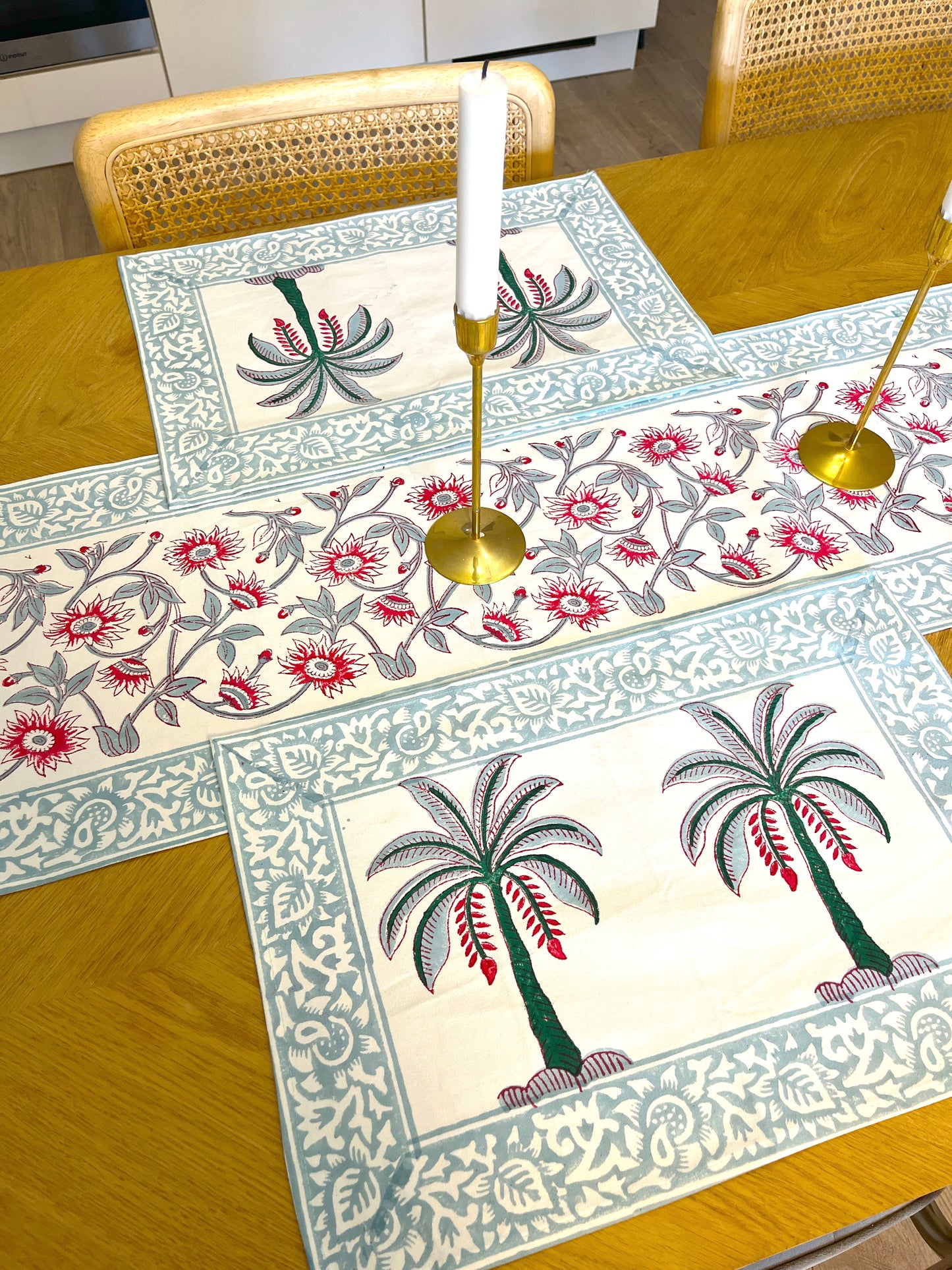 Fresh Palm Cotton Placemats Set of 2