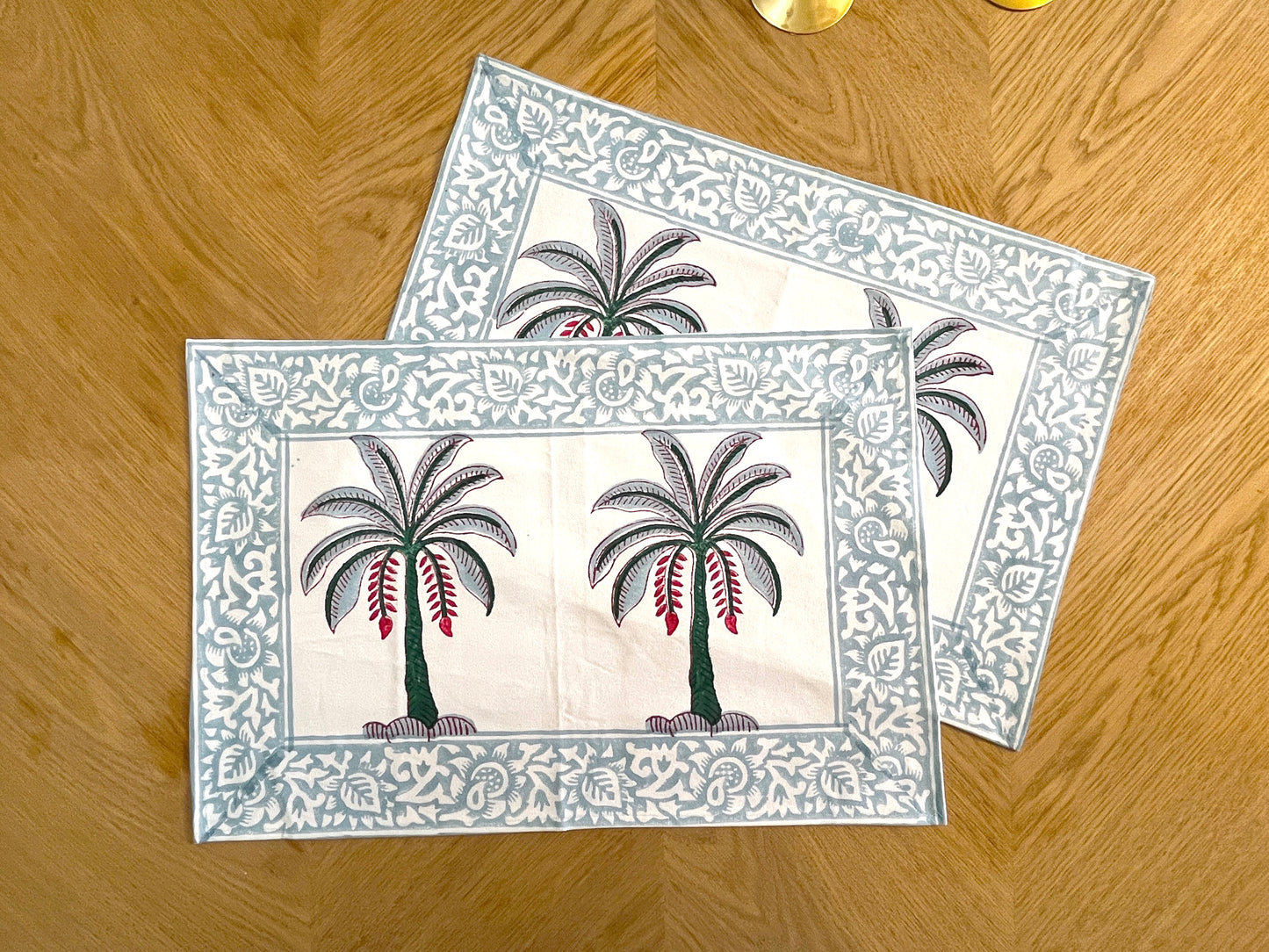 Fresh Palm Cotton Placemats Set of 2