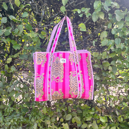 Tiger Blossom Laptop Tote Bag