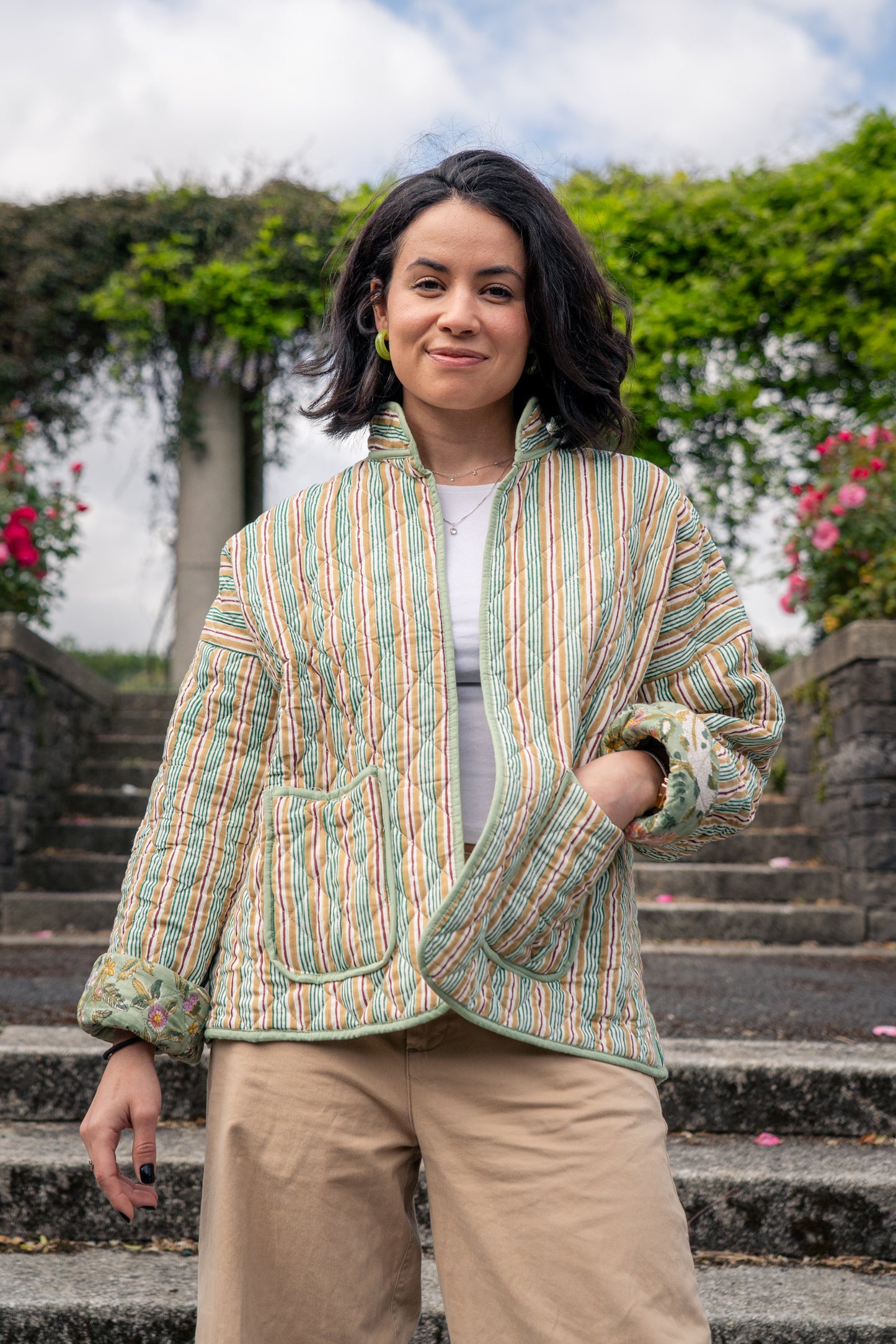 Sunday Picnic Reversible Quilted Jacket