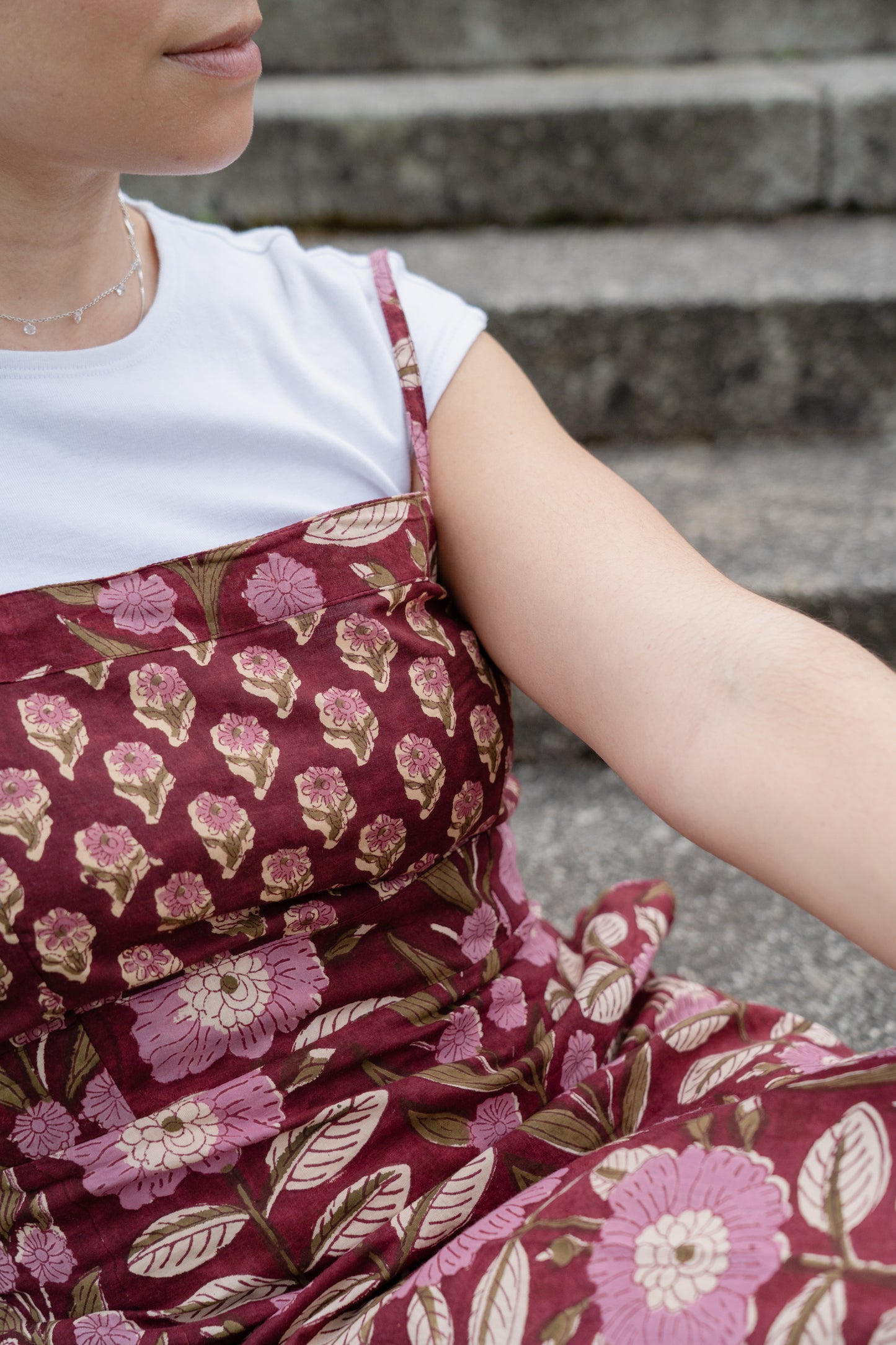 Plum Cotton Summer Dress