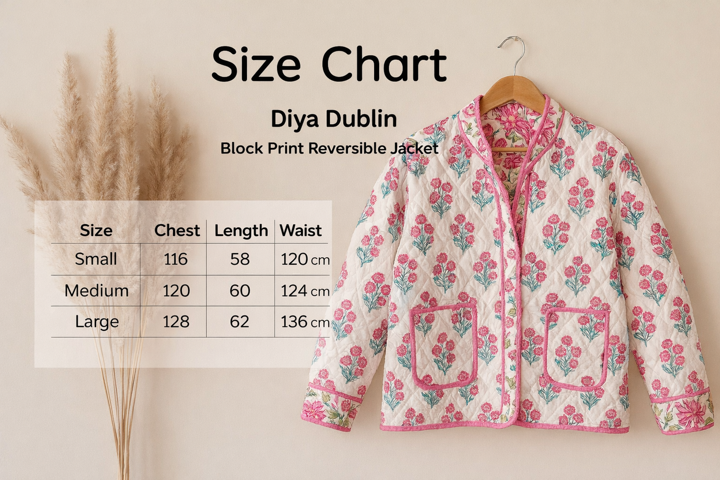 Dual Pink Reversible Quilted Jacket