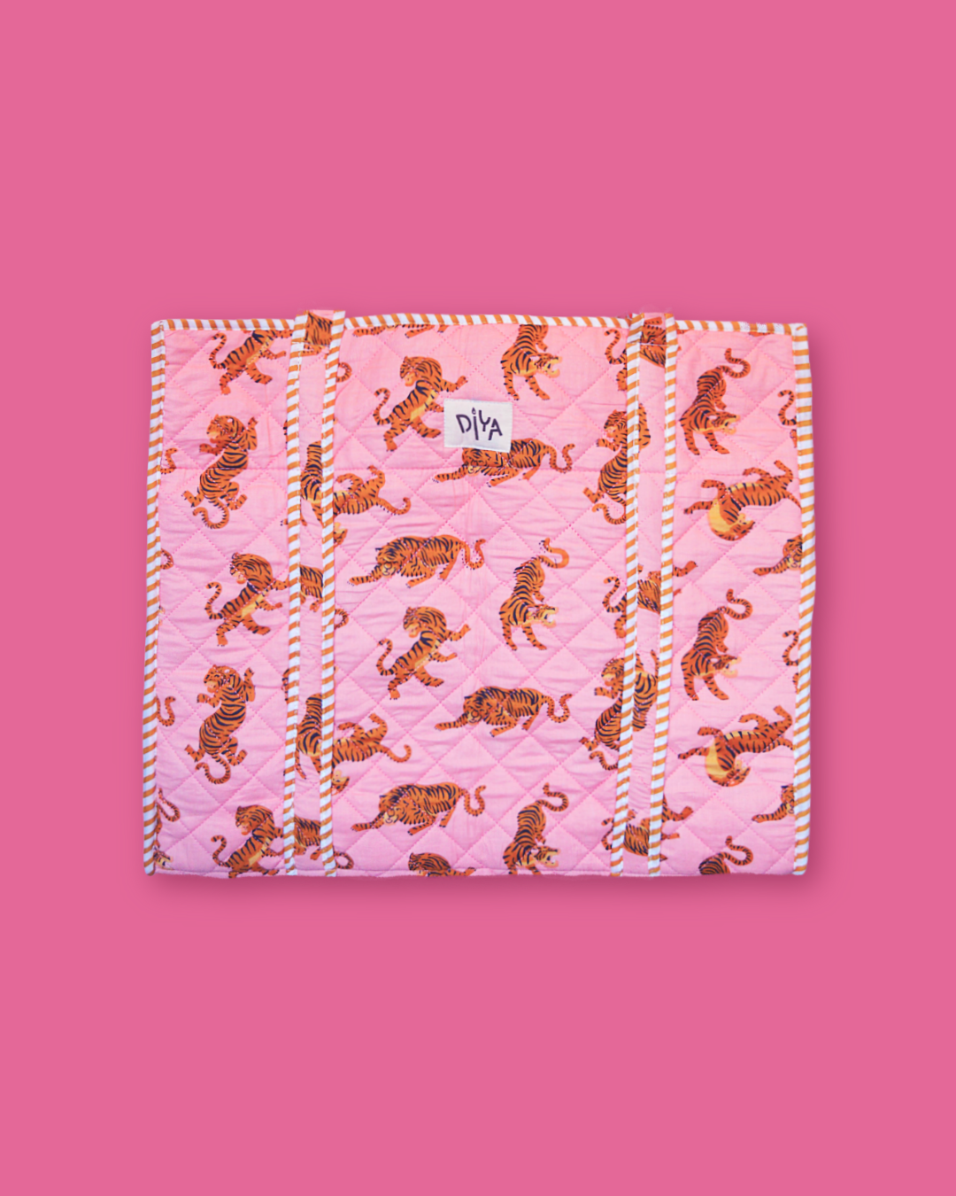 Bubble Gum Tiger Laptop Tote