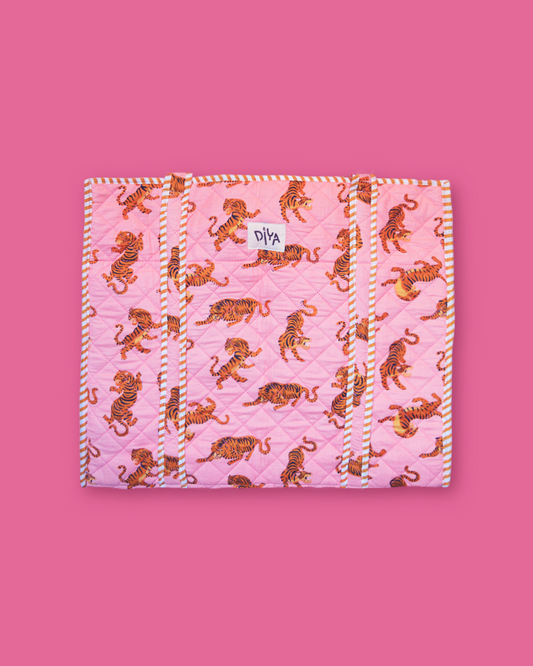 Bubble Gum Tiger Laptop Tote