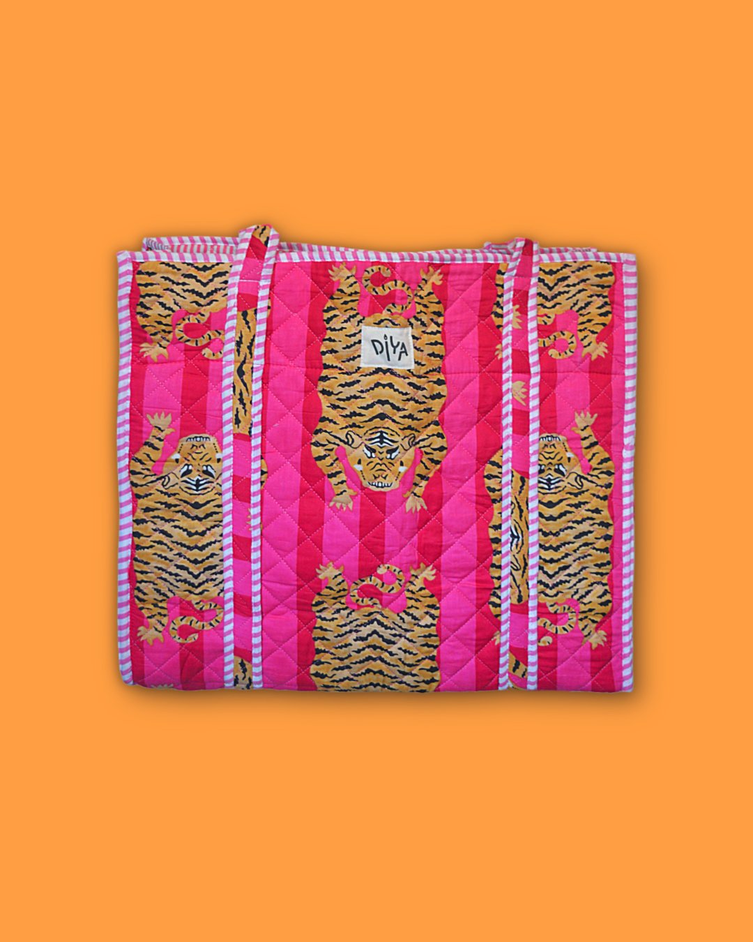 Pink Lemonade Tiger Laptop Tote Bag