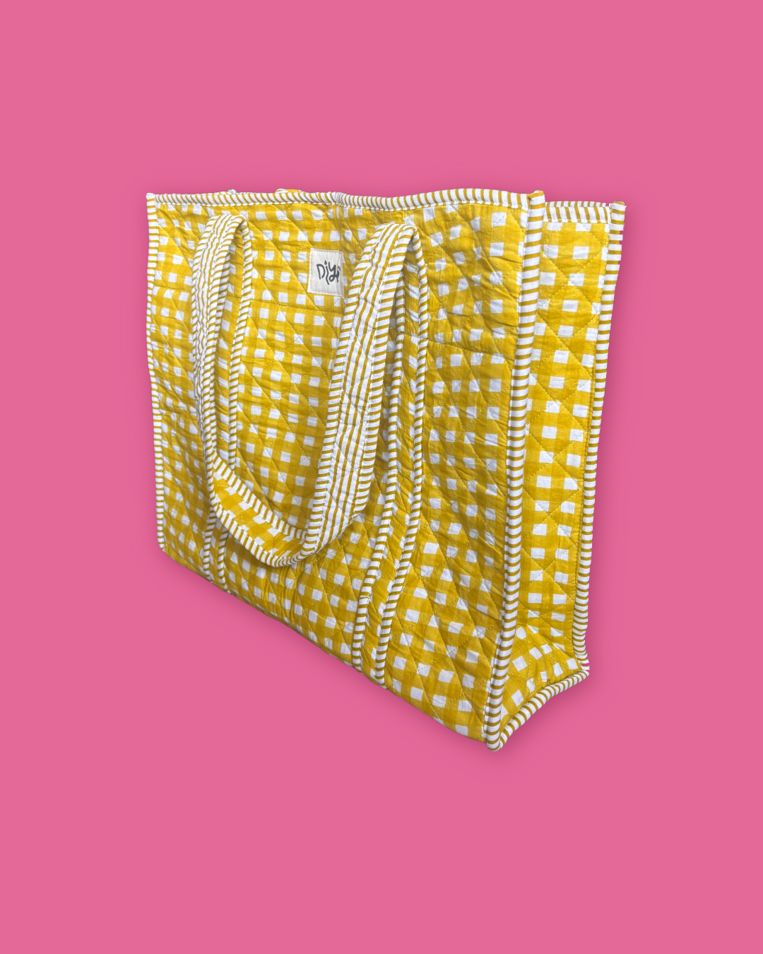 Lime Picnic Laptop Tote