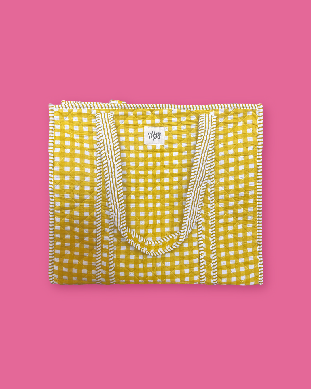 Lime Picnic Laptop Tote