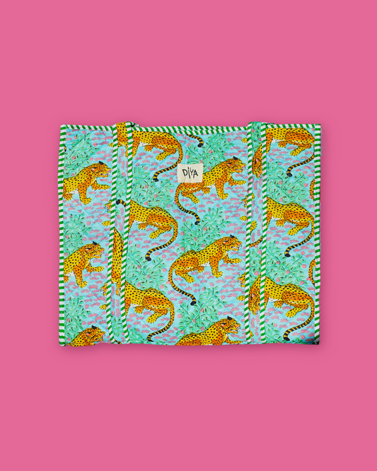 Lime Cheetah Laptop Tote