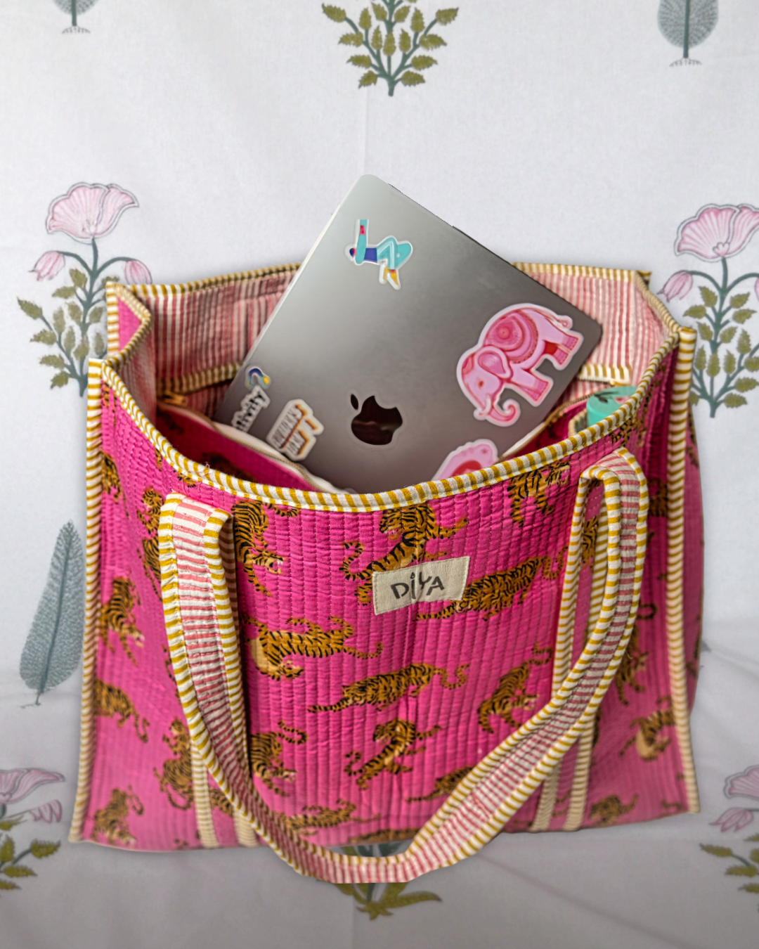 Dragonfruit Tiger Laptop Tote