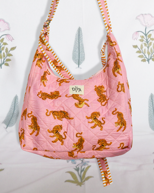 Bubble Gum Tiger Shoulder Bag