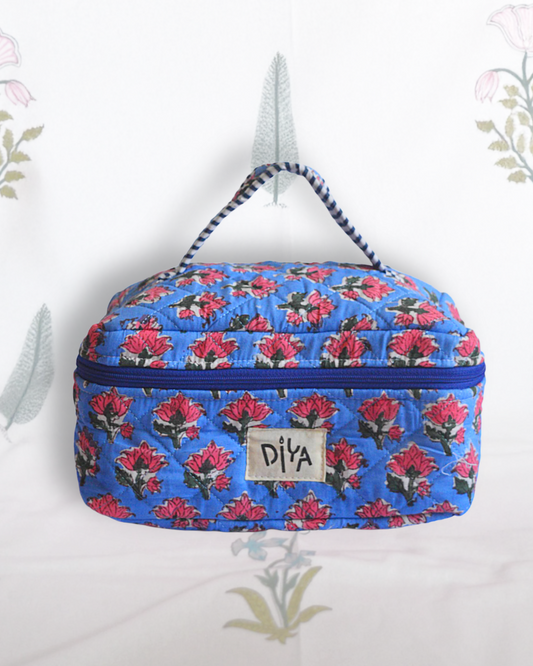Blue Make-up Pouch