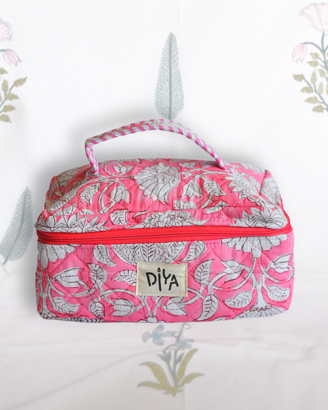 Pink Garden Make-up Pouch