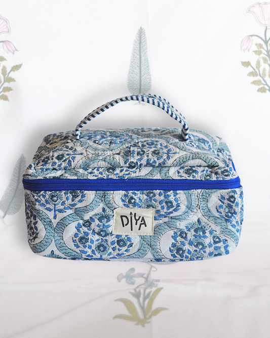 Blue China Make-up Pouch