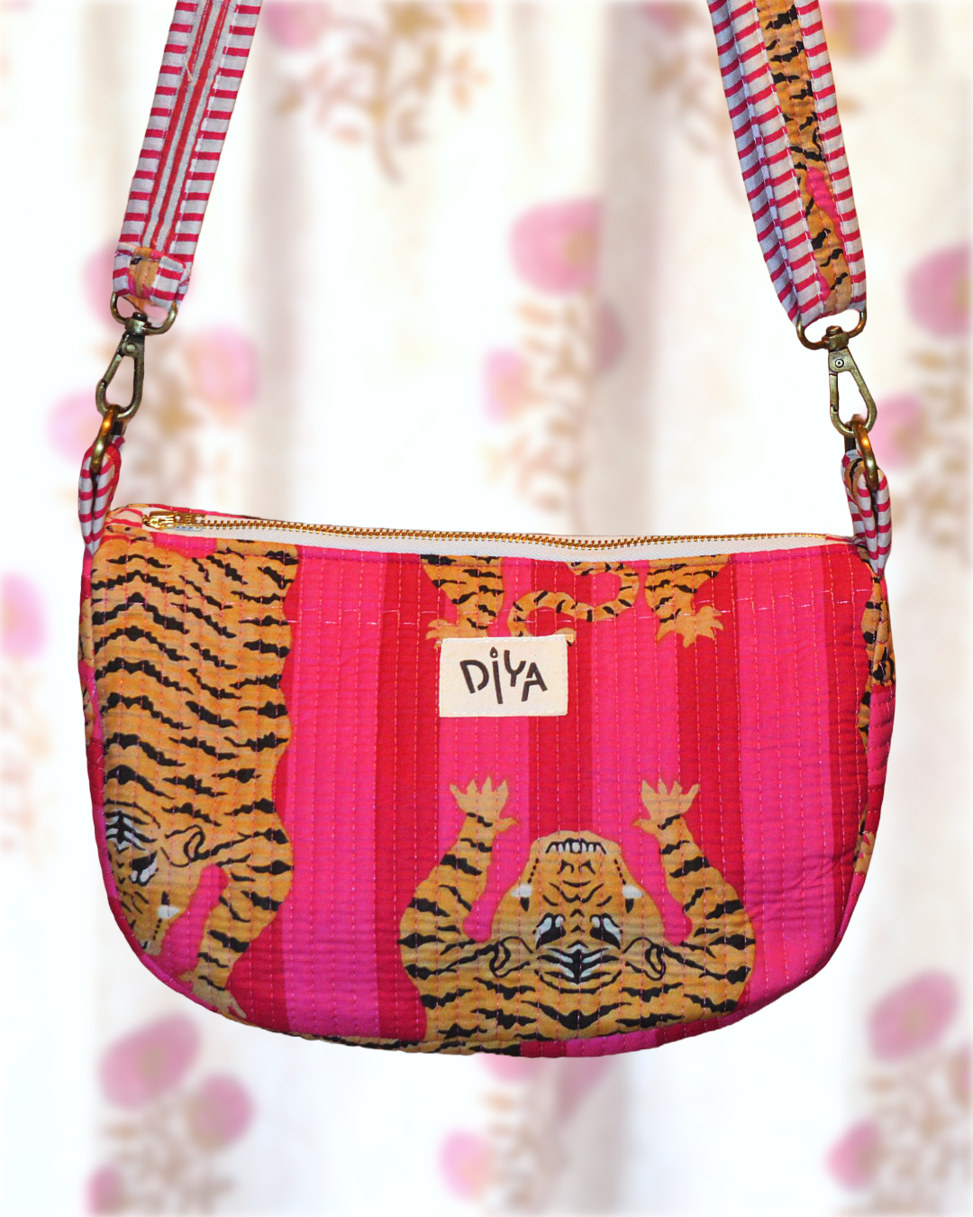 Tiger Blossom Crossbody Bag