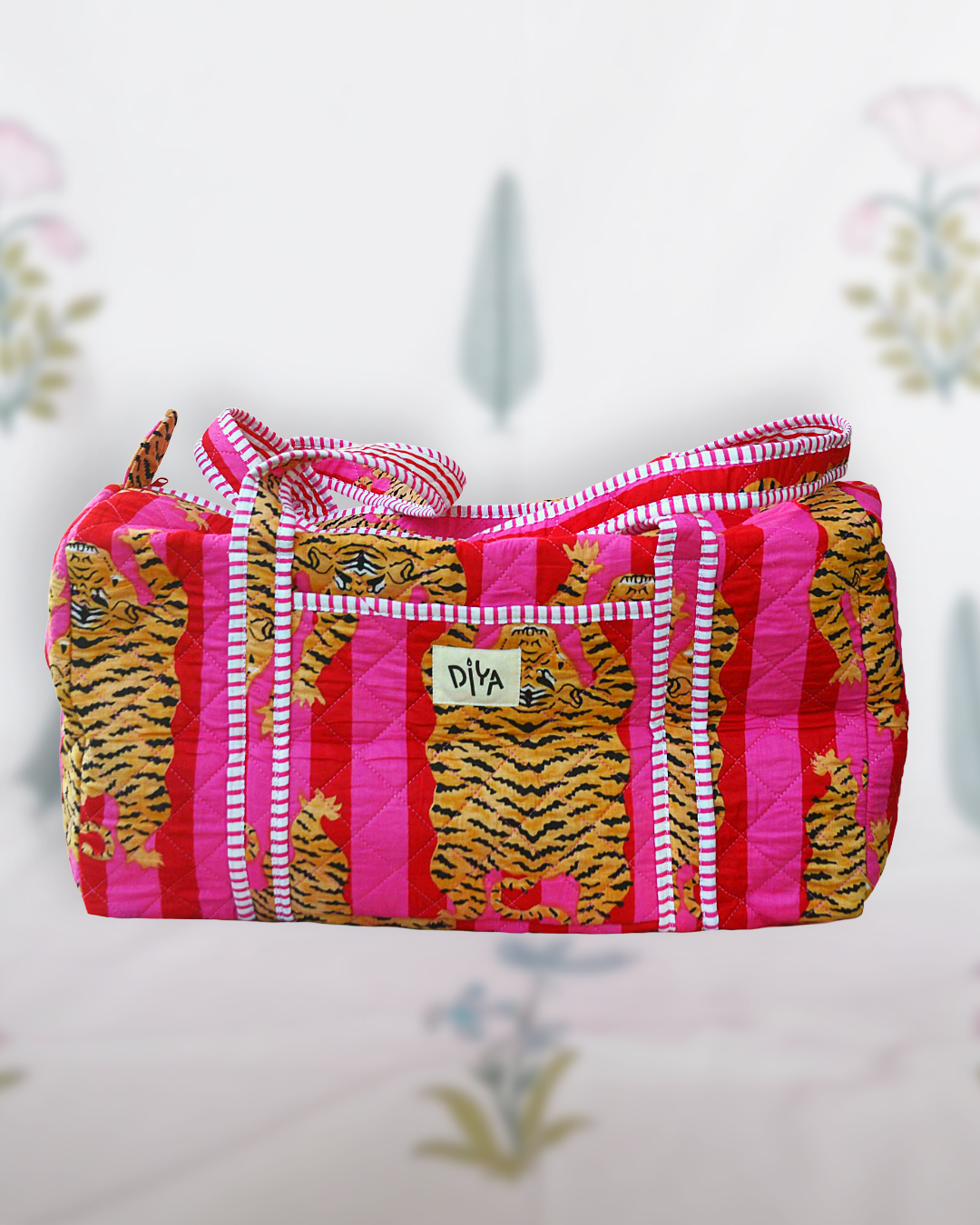 Pink Lemonade Tiger Travel Bag