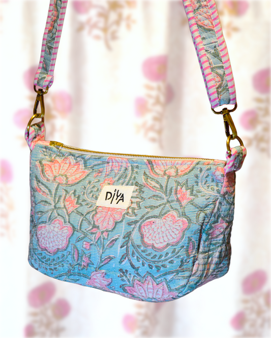 Pink & Blue Crossbody