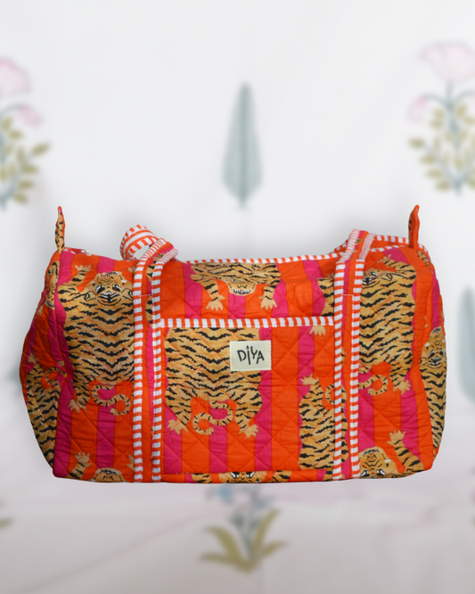 Orange Soda Tiger Travel Bag