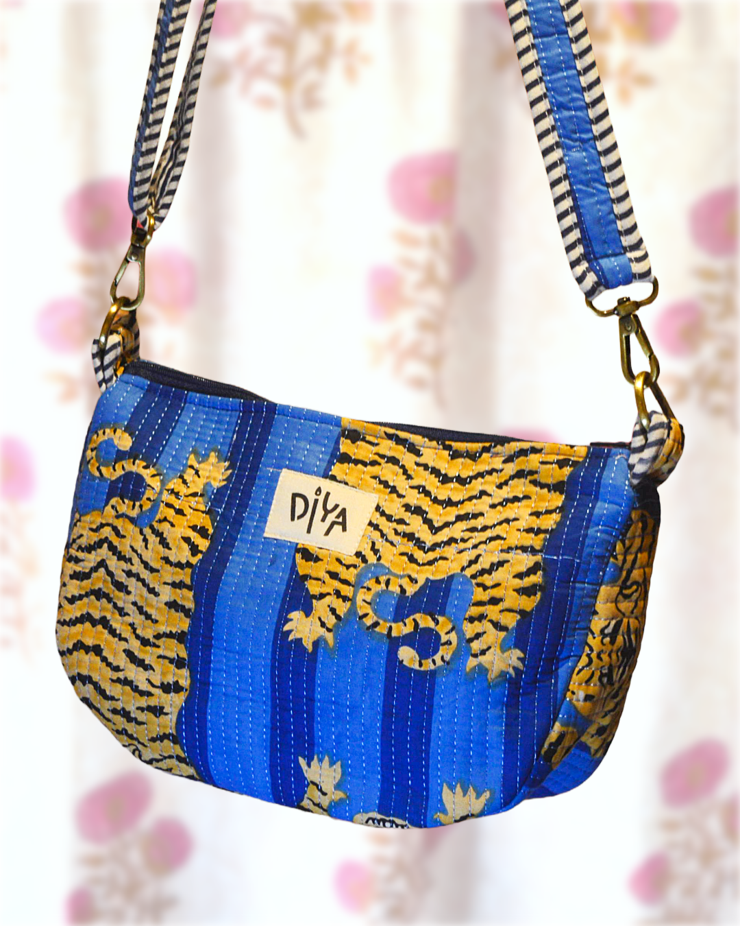 Indigo Tiger Crossbody