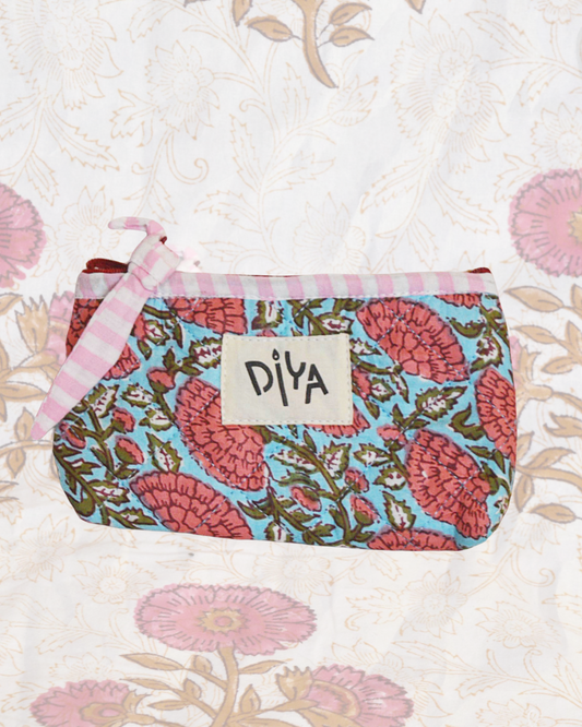 Indigo Bloom Sunglasses Pouch