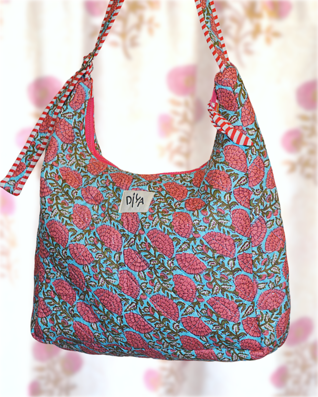 Indigo Bloom Shoulder Bag