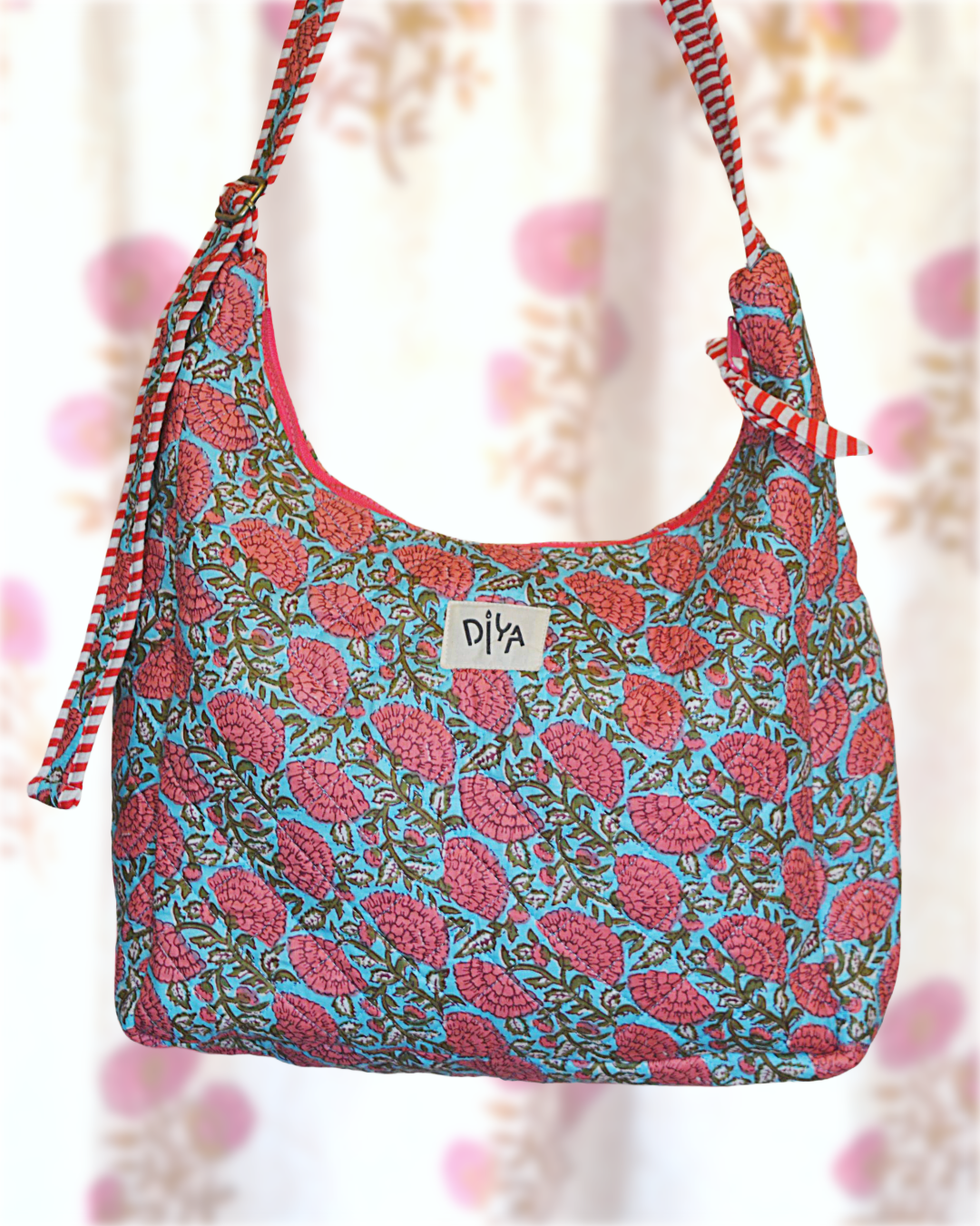 Indigo Bloom Shoulder Bag