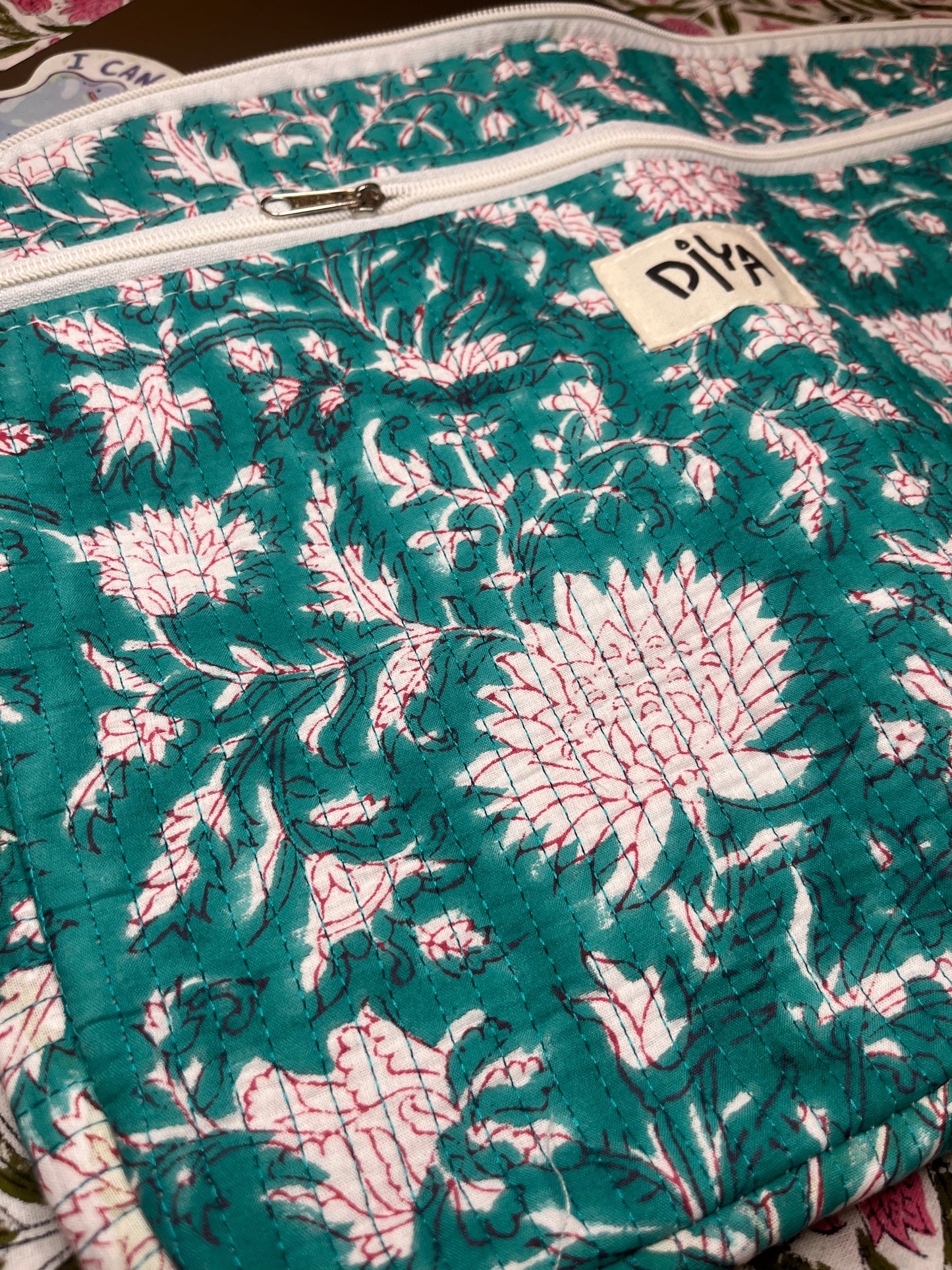 Classic Green Floral Laptop Sleeve