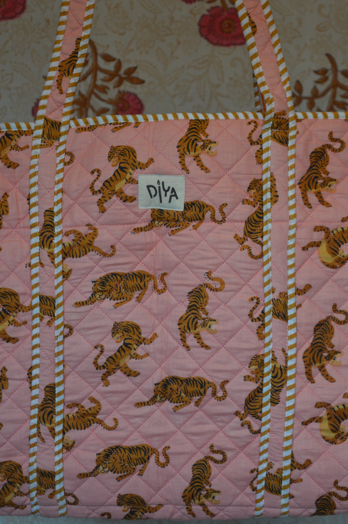 Bubble Gum Tiger Laptop Tote
