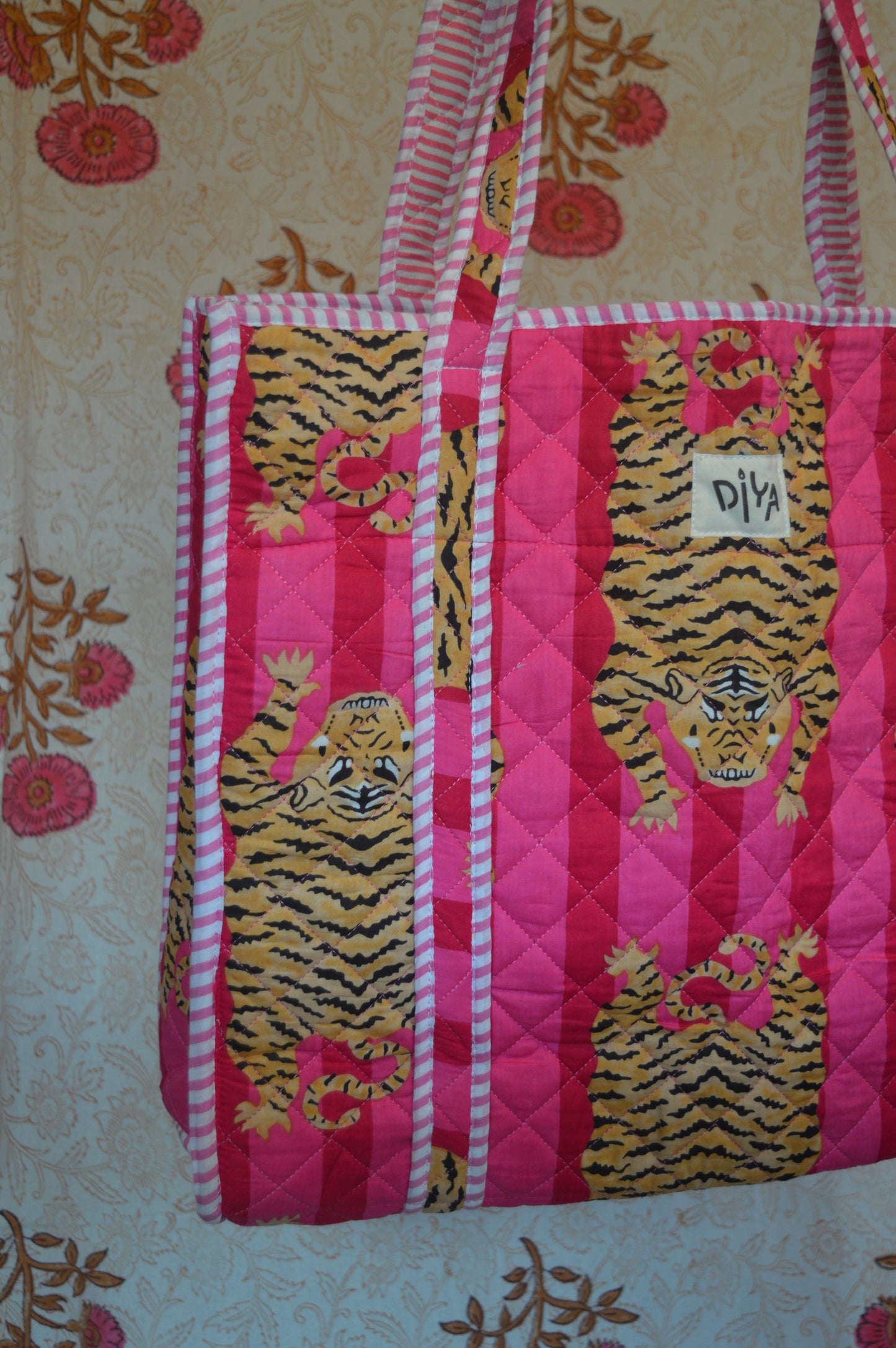 Tiger Blossom Laptop Tote Bag