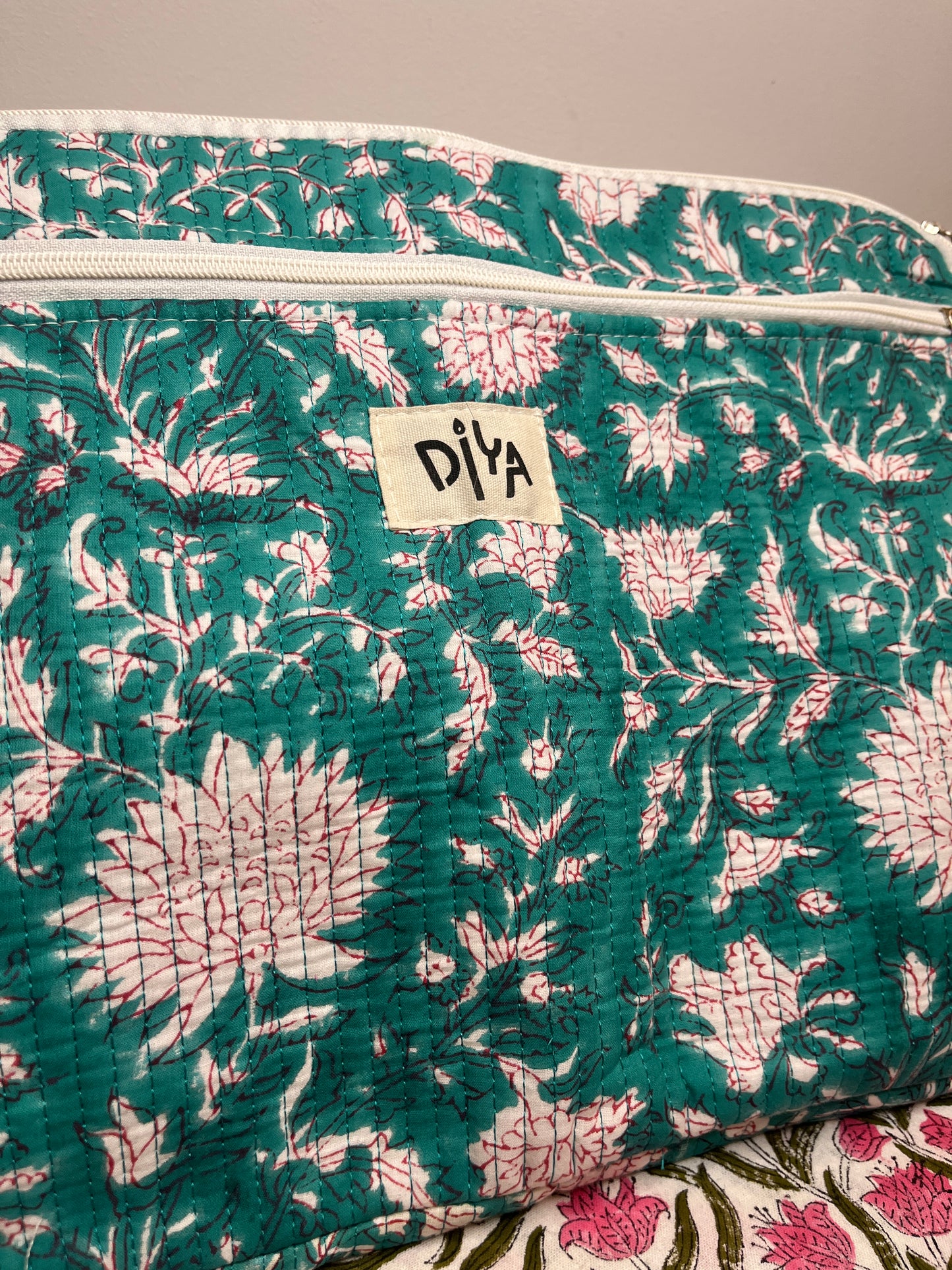 Classic Green Floral Laptop Sleeve