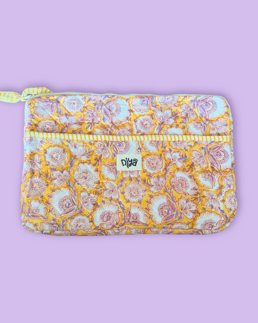 Vintage Yellow Laptop Sleeve 17”