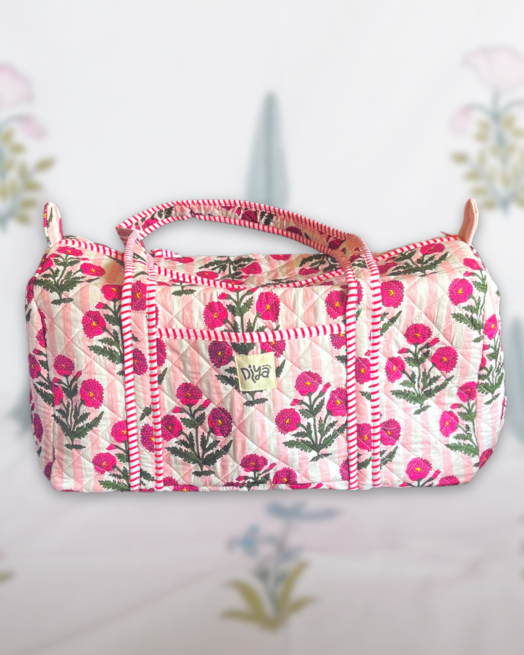 Pink Poppy Travel Bag
