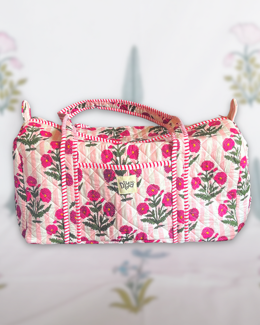 Pink Poppy Travel Bag