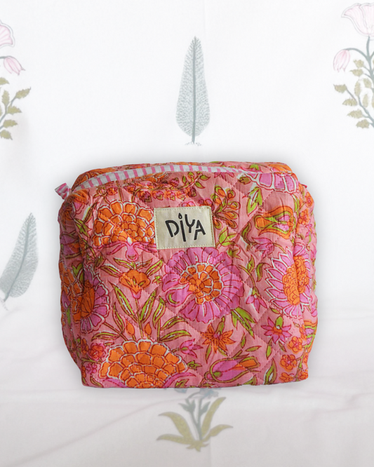 Pink Grapefruit Medium Wash bag