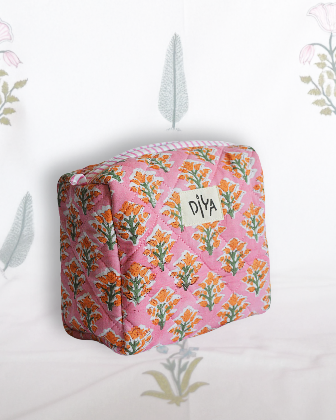 Pink Papaya Small Wash Bag