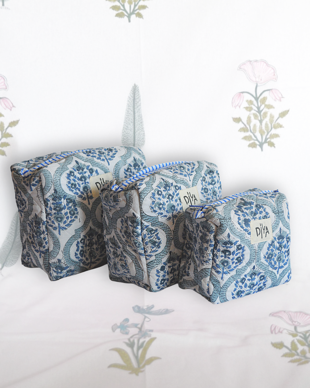 Blue China Large Wash Bag