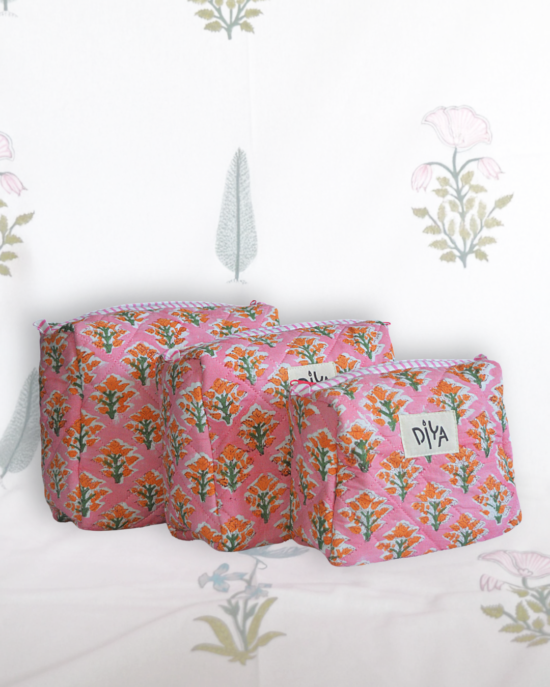 Pink Papaya Large Wash Bag